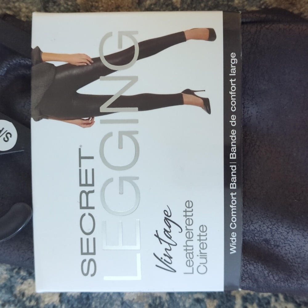 Secret leggings in Vintage Black Leather size S